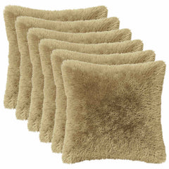 vidaXL Cushion with Pillow HEERLEN 6 pcs Light Grey PV Fleece 2