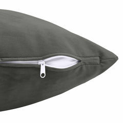 vidaXL Cushion with Pillow HEERLEN 6 pcs Dark Grey Velvet 6