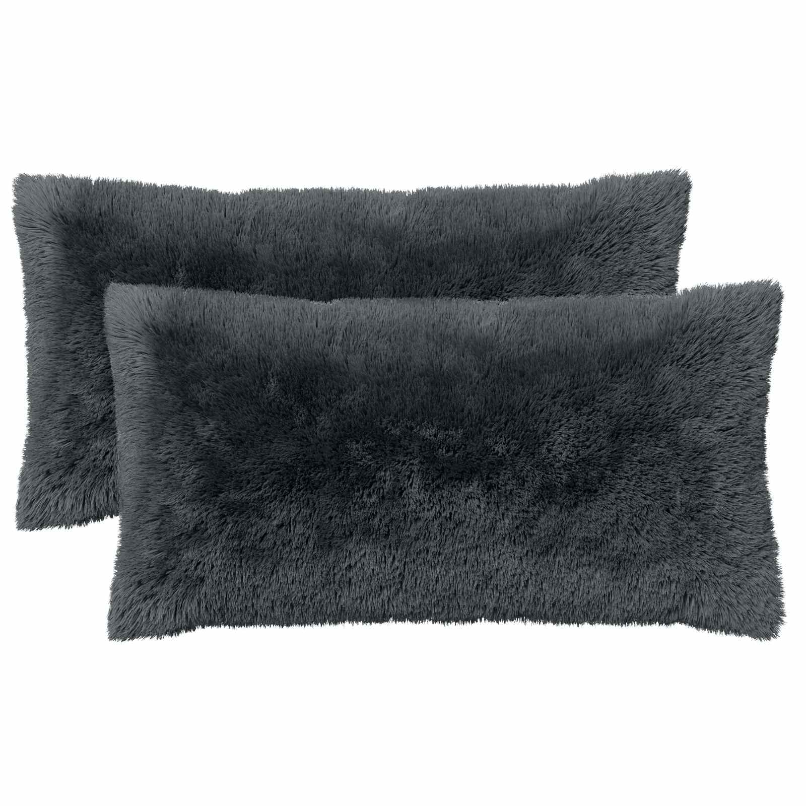 vidaXL Cushion with Pillow HEERLEN 6 pcs Anthracite PV Fleece 2