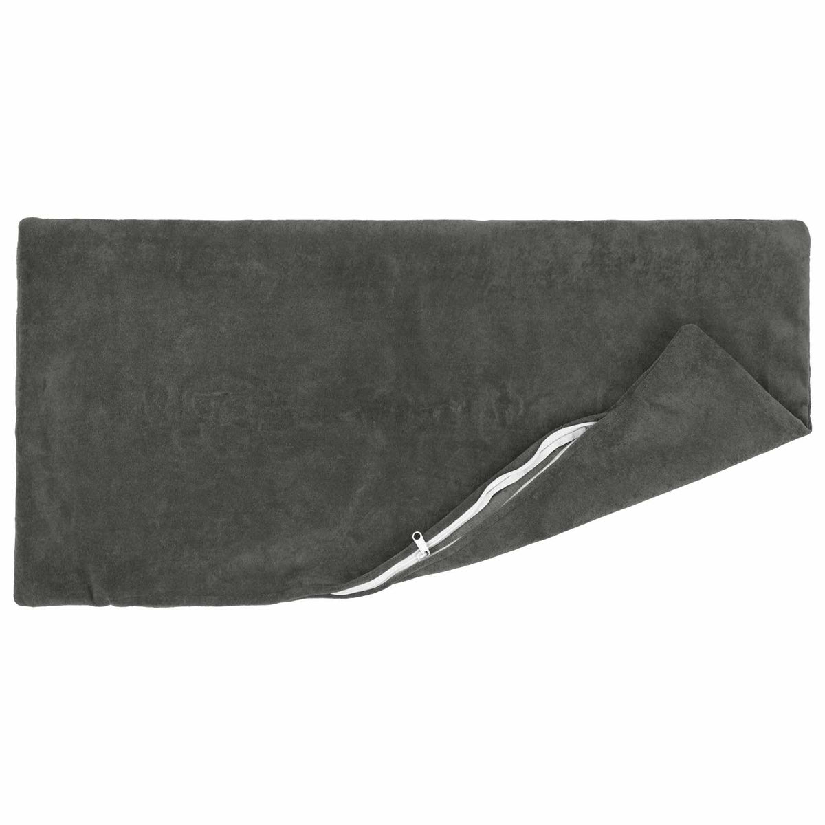 vidaXL Cushion with Pillow HEERLEN 2 pcs Anthracite Microfiber Fleece 3