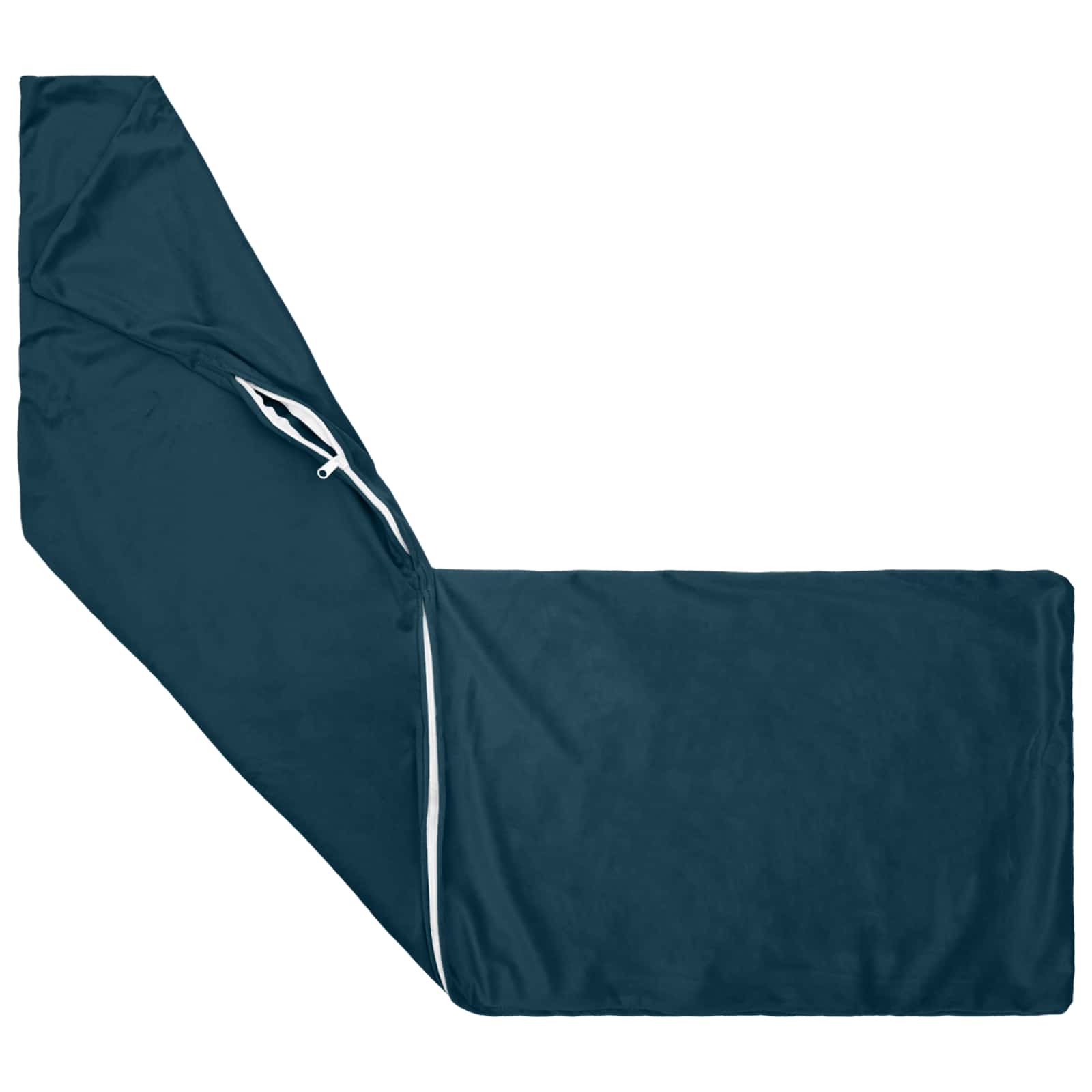 vidaXL Cushion with Pillow HEERLEN 2 pcs Blue Velvet 4