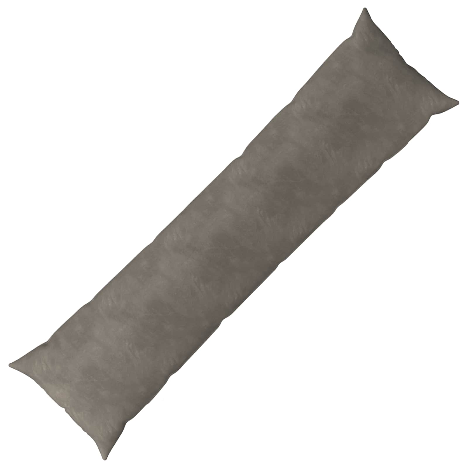 vidaXL Cushion with Pillow HEERLEN Light Grey 40 x 145 cm Velvet 1