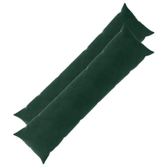 vidaXL Cushion with Pillow HEERLEN 2 pcs Dark Green Velvet 2
