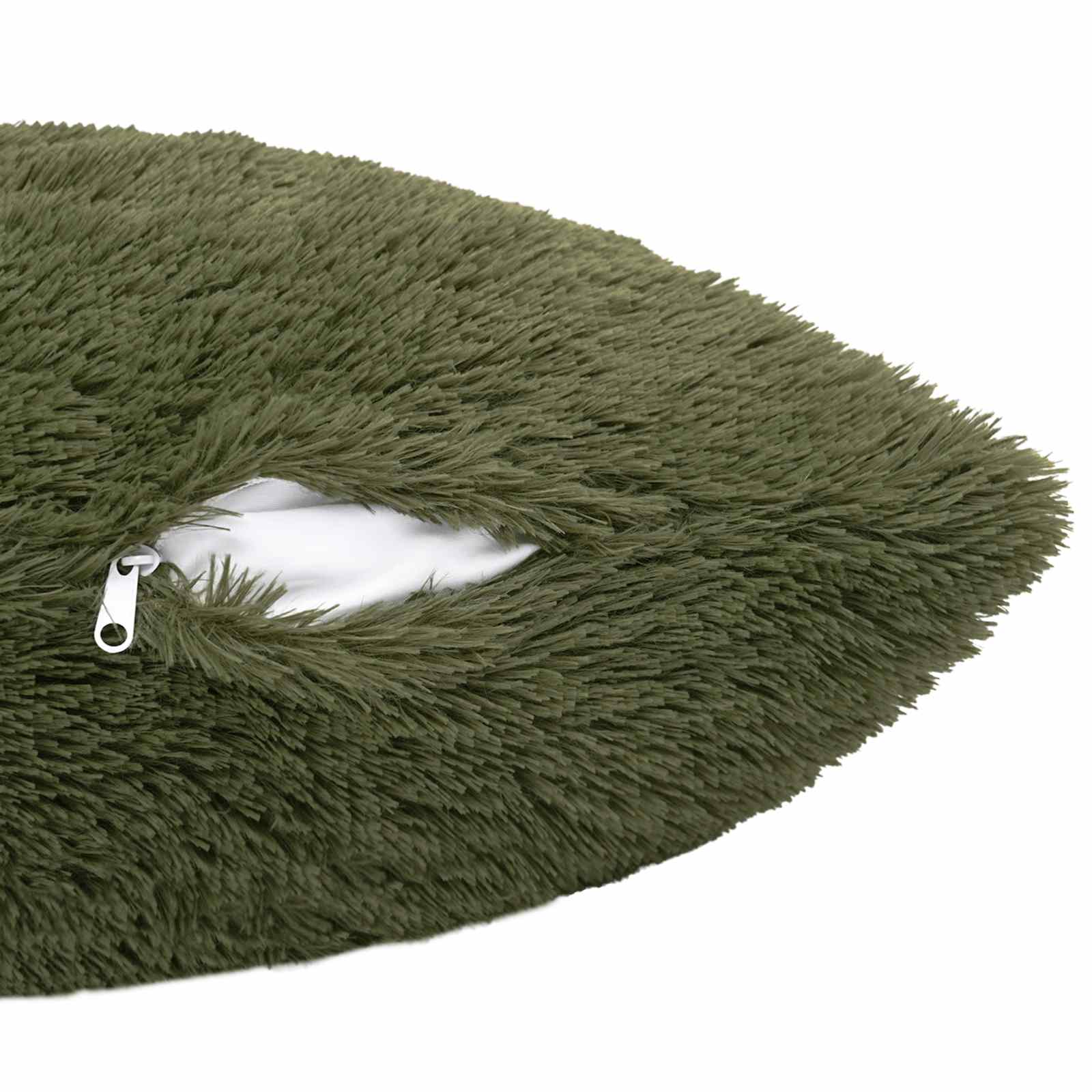vidaXL Cushion with Pillow HEERLEN 6 pcs Green PV Fleece 6