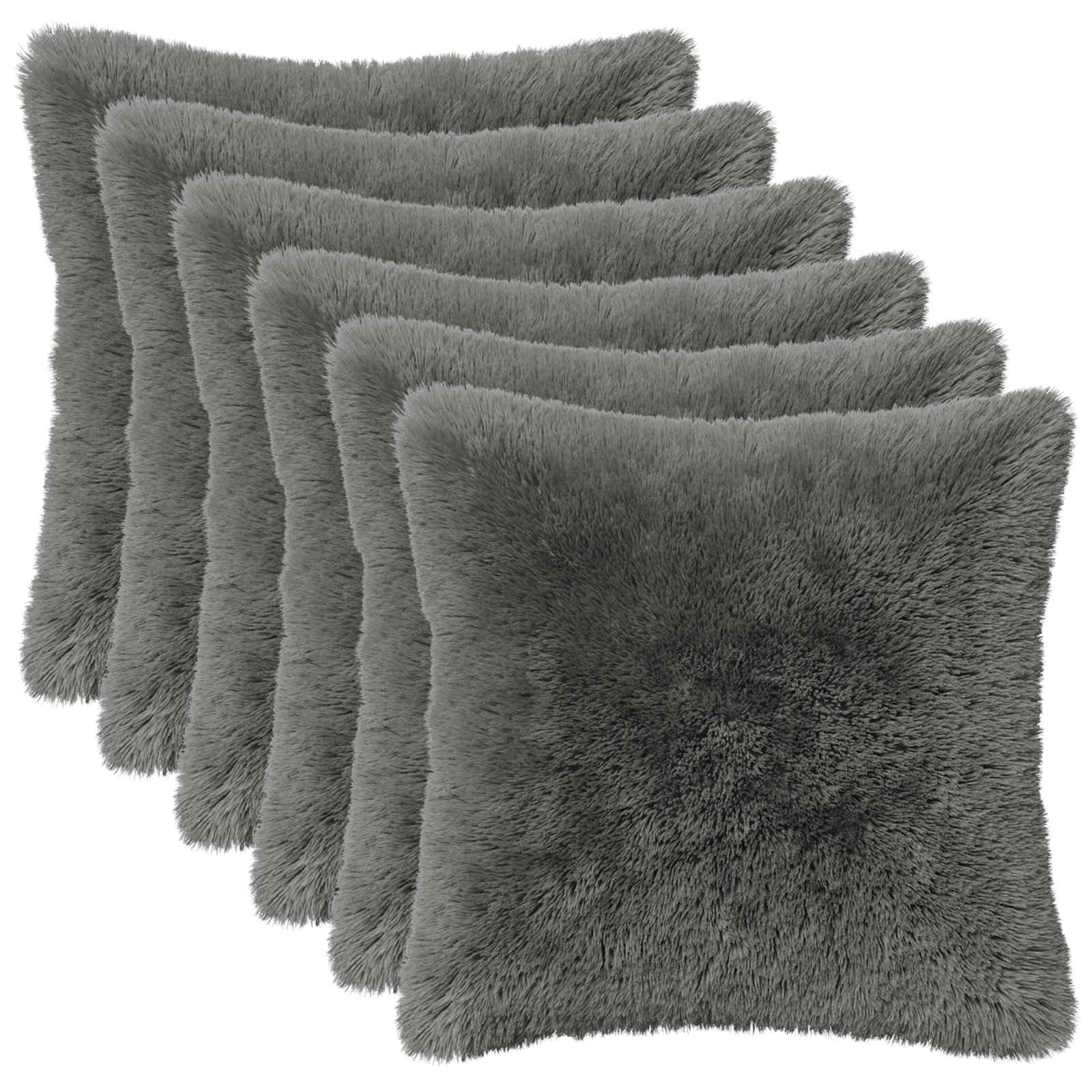 vidaXL Cushion with Pillow HEERLEN 6 pcs Light Green PV Fleece 2