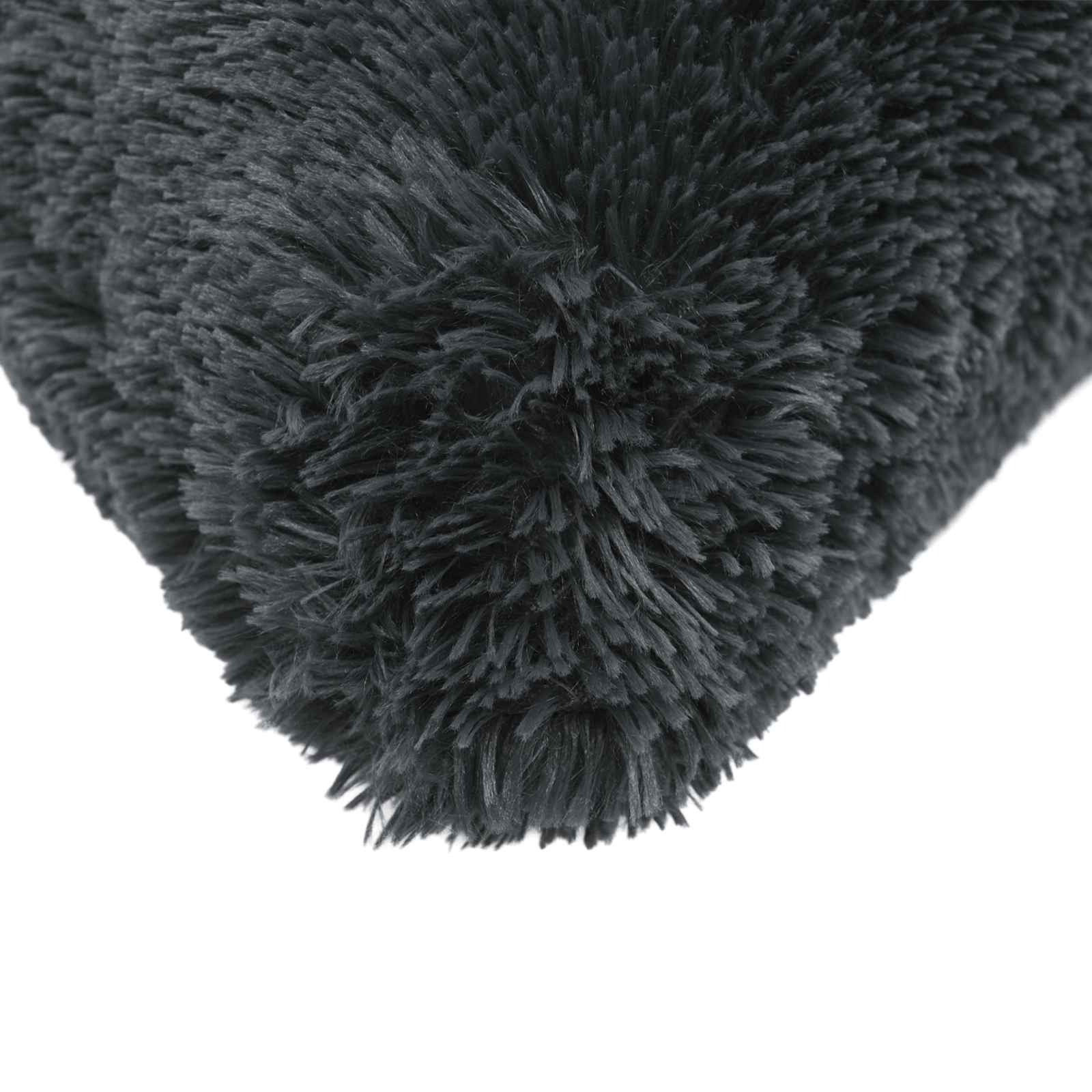 vidaXL Cushion with Pillow HEERLEN 6 pcs Anthracite PV Fleece 5