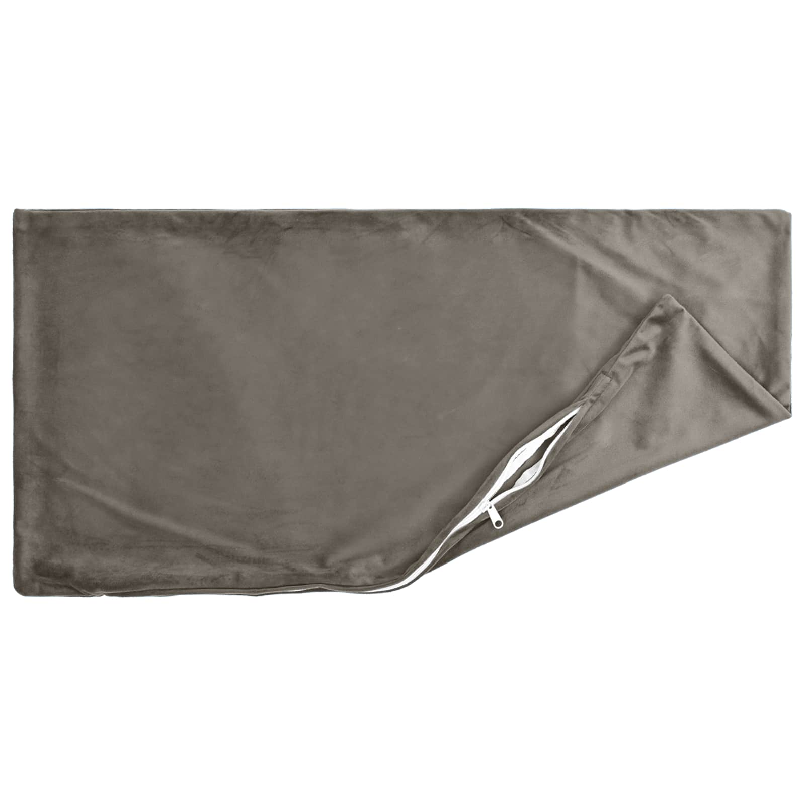 vidaXL Cushion with Pillow HEERLEN 2 pcs Light Grey Velvet 4