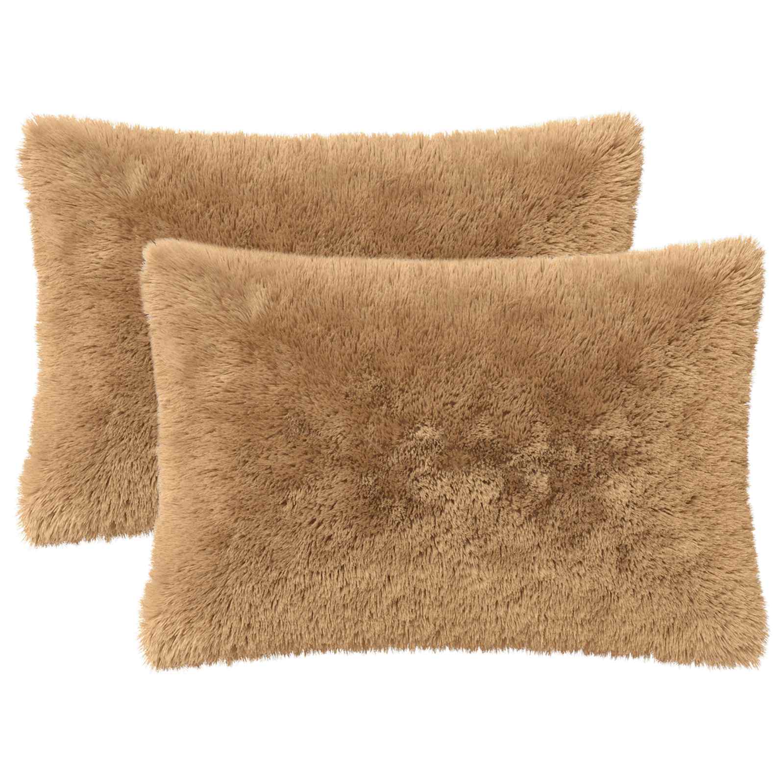 vidaXL Cushion with Pillow HEERLEN 2 pcs Taupe PV Fleece 2