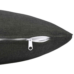 vidaXL Cushion with Pillow HEERLEN 2 pcs Dark Grey Fabric 5