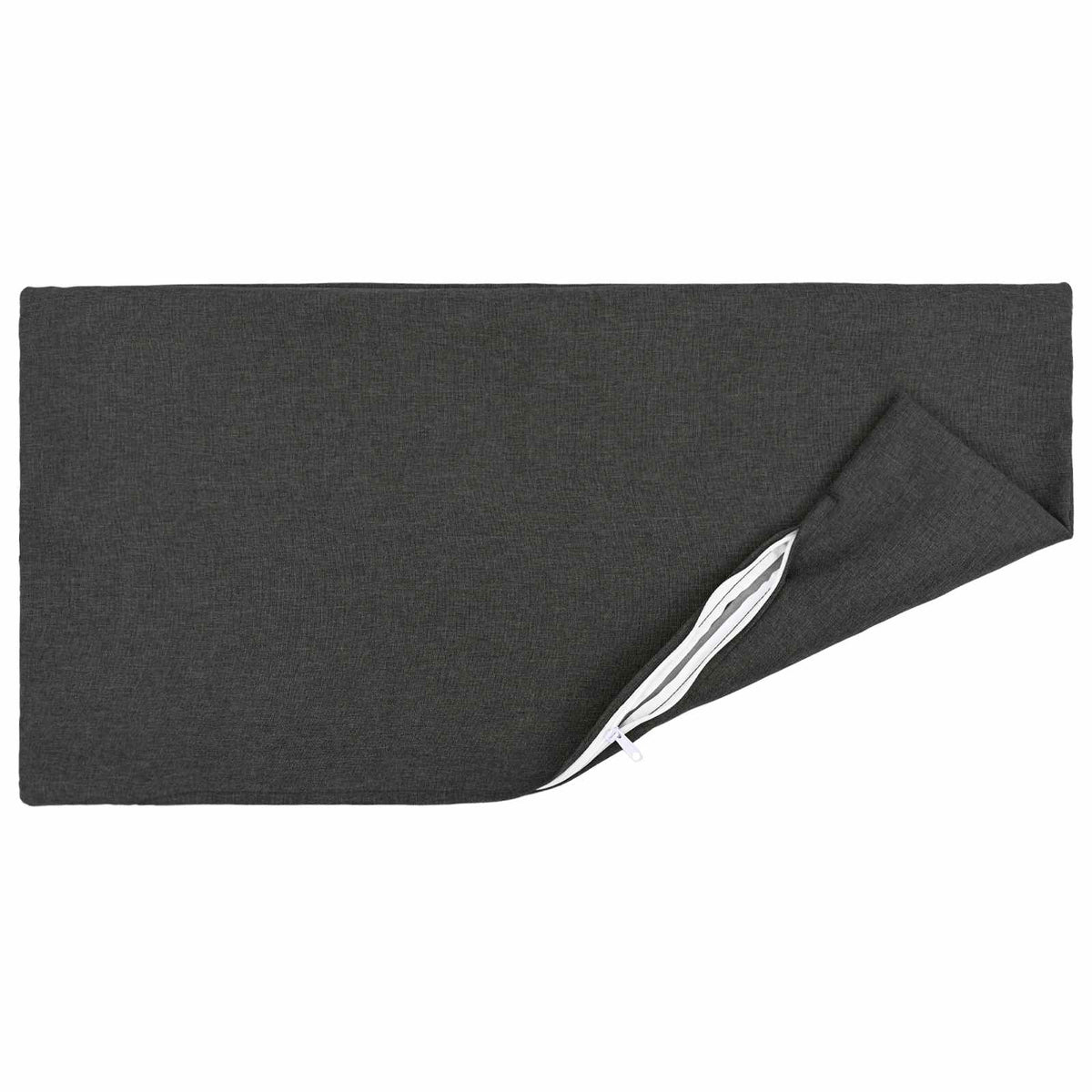 vidaXL Cushion with Pillow HEERLEN 2 pcs Dark Grey Fabric 4