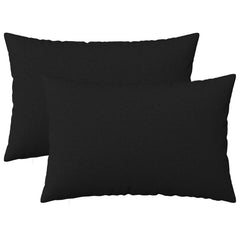 vidaXL Throw Pillow 2 pcs HEERLEN Black 50 x 75 cm Fabric 2