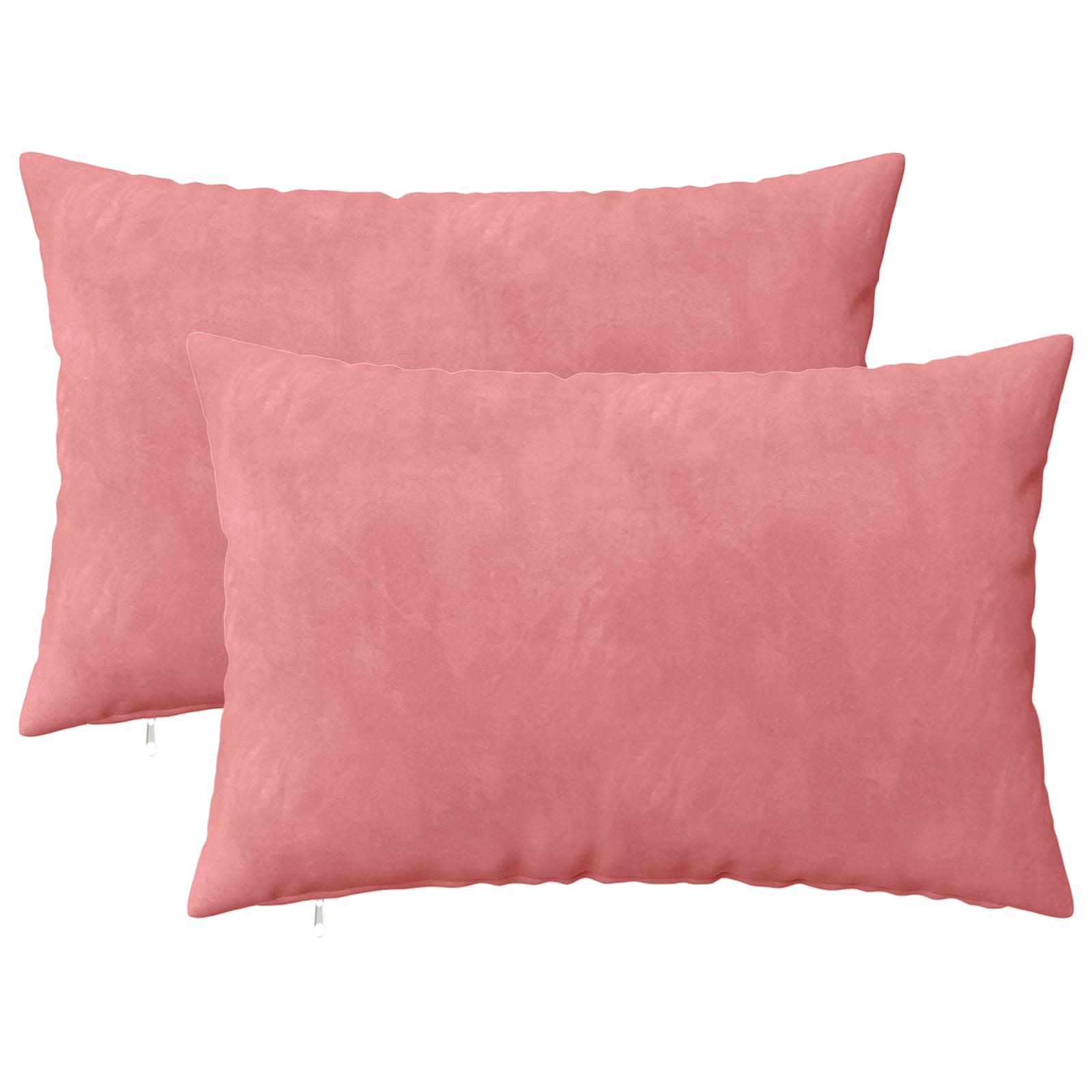 vidaXL Cushion with Pillow HEERLEN 2 pcs Pink Velvet 2