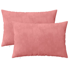 vidaXL Cushion with Pillow HEERLEN 2 pcs Pink Velvet 2