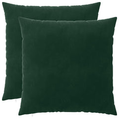 vidaXL Cushion with Pillow HEERLEN 2 pcs Dark Green Velvet 1