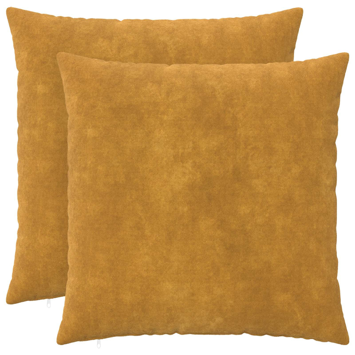 vidaXL Cushion with Pillow HEERLEN 2 pcs Yellow Microfiber Fleece 1