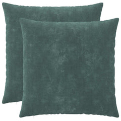 vidaXL Cushion with Pillow HEERLEN 2 pcs Sea Blue Microfiber Fleece 1