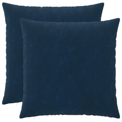 vidaXL Cushion with Pillow HEERLEN 2 pcs Blue Microfiber Fleece 1