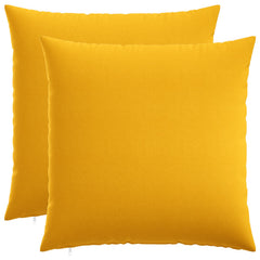 vidaXL Throw Pillow 2 pcs HEERLEN Light Yellow 60 x 60 cm Fabric 2