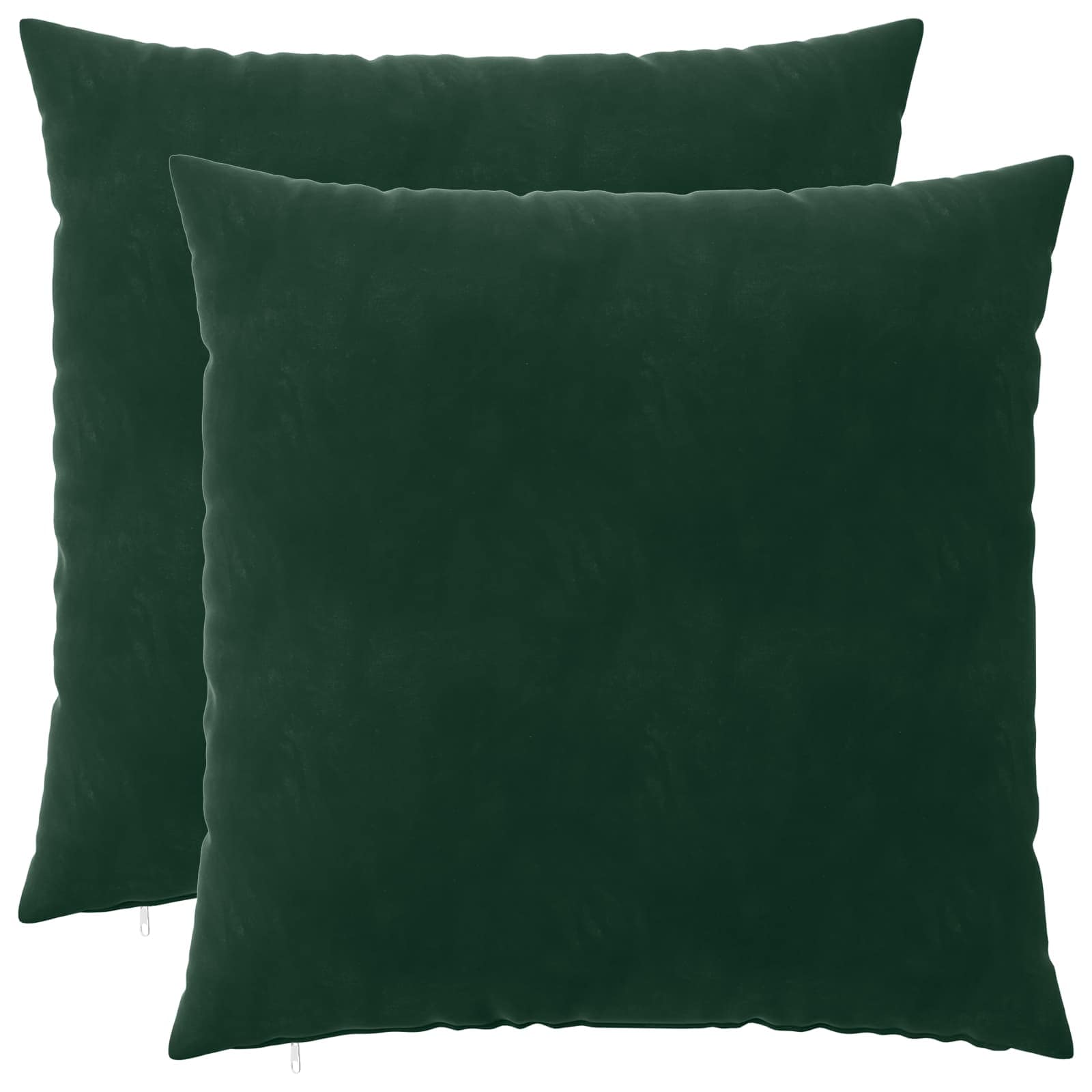 vidaXL Cushion with Pillow HEERLEN 2 pcs Dark Green Velvet 1