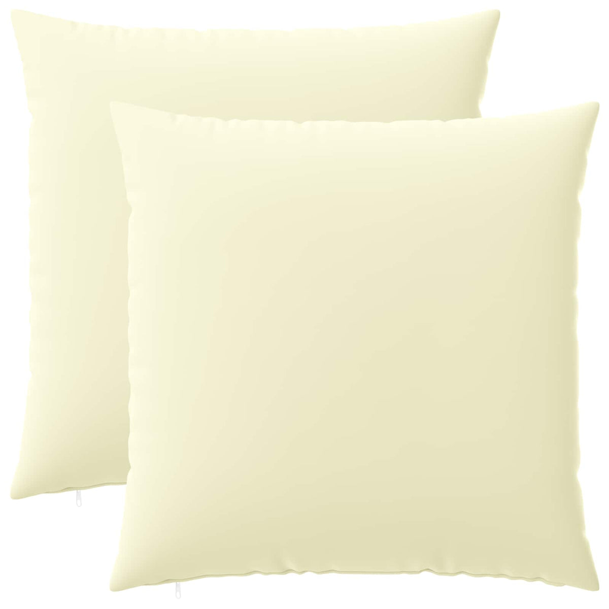 vidaXL Cushion with Pillow HEERLEN 2 pcs Cream Polyester 2