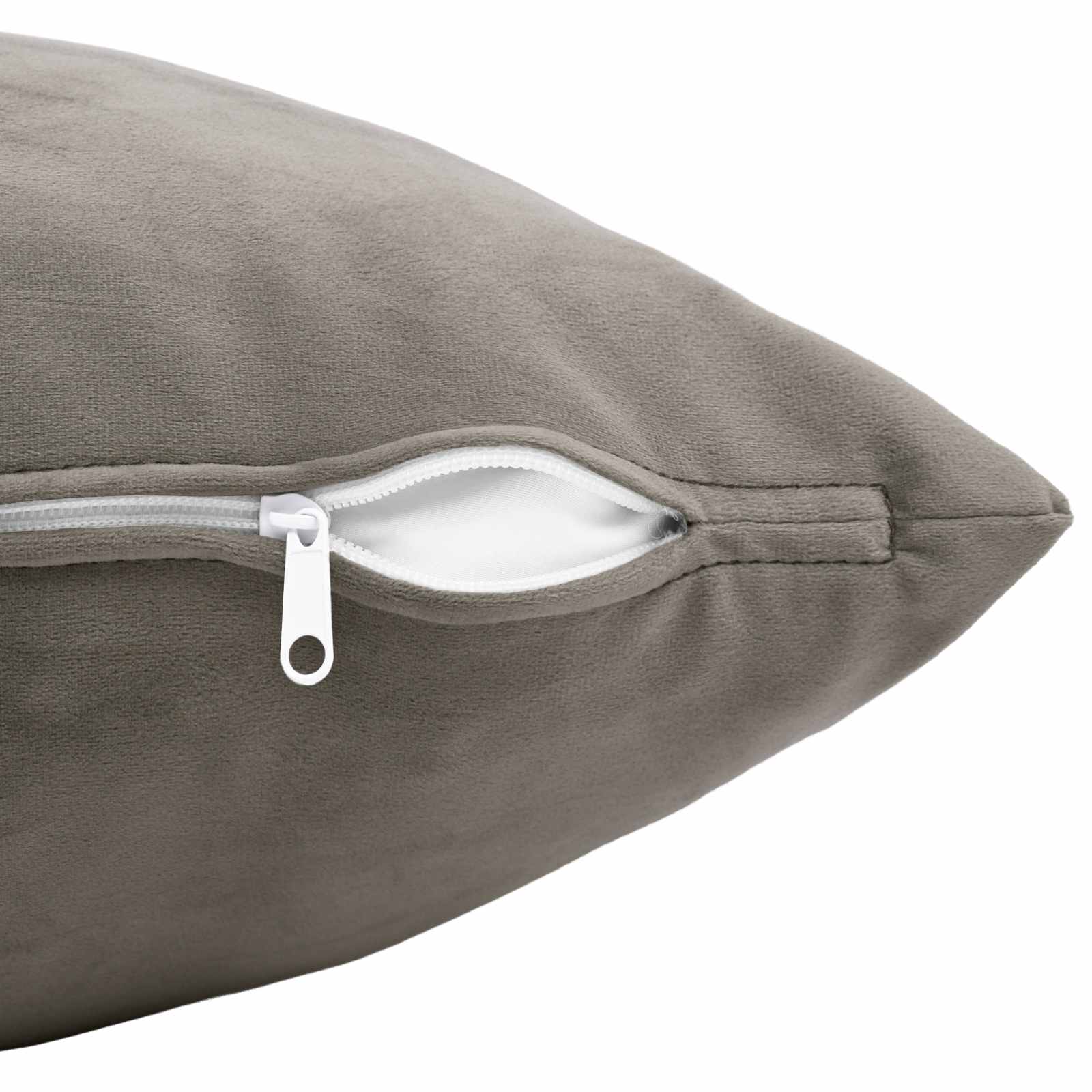 vidaXL Cushion with Pillow HEERLEN 2 pcs Light Grey Velvet 6
