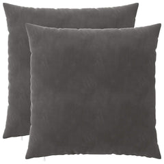 vidaXL Cushion with Pillow HEERLEN 2 pcs Dark Grey Velvet 2