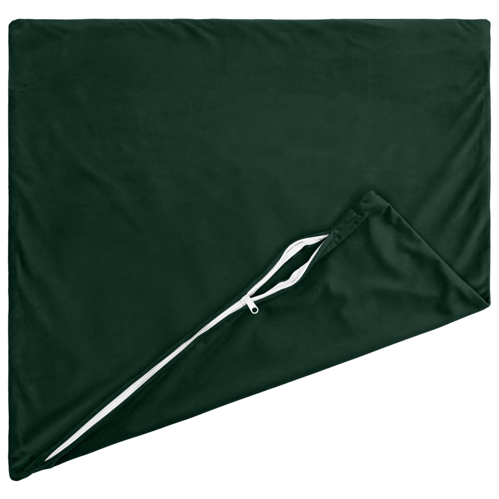 vidaXL Cushion with Pillow HEERLEN 2 pcs Dark Green Velvet 4