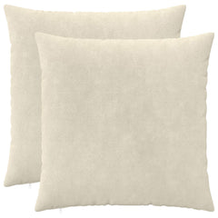 Throw Pillow HEERLEN Microfiber Fleece Cream