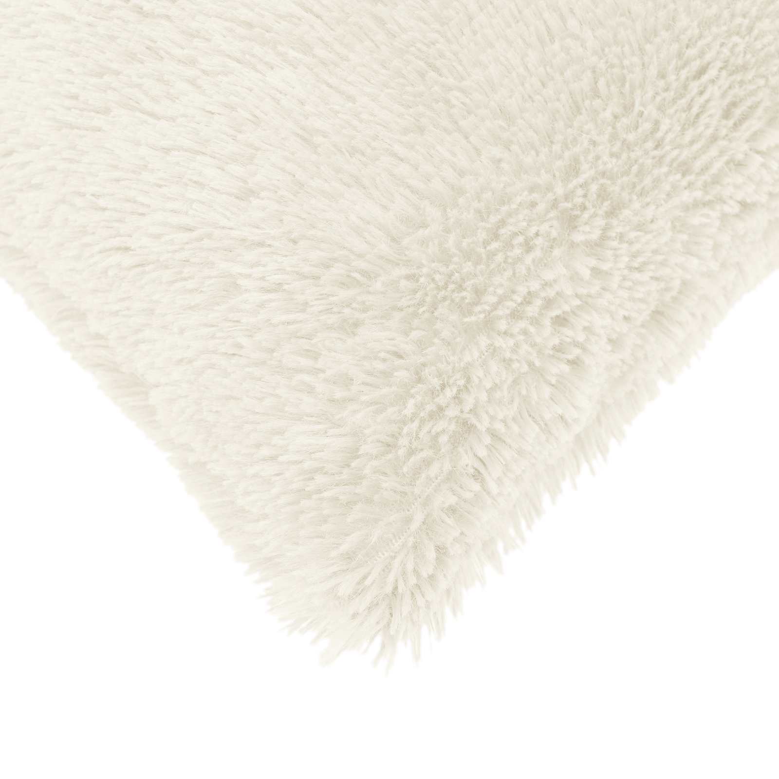 vidaXL Cushion with Pillow HEERLEN 2 pcs White PV Fleece 5