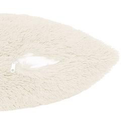 vidaXL Cushion with Pillow HEERLEN 2 pcs White PV Fleece 6