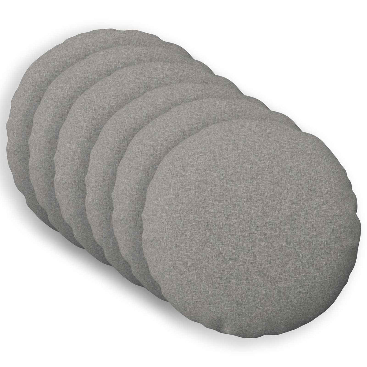 vidaXL Cushion with Pillow HEERLEN 6 pcs Cloud Grey Fabric 2