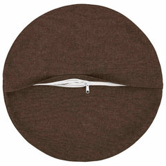 vidaXL Cushion with Pillow HEERLEN 6 pcs Brown Fabric 4