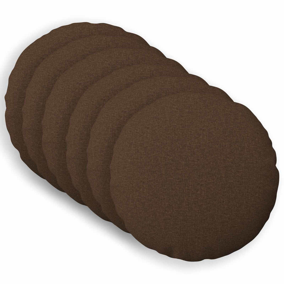 vidaXL Cushion with Pillow HEERLEN 6 pcs Brown Fabric 2