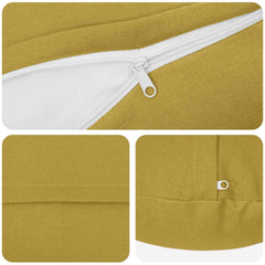 vidaXL Throw Pillow 6 pcs HEERLEN Light Green Dia. 40 cm Fabric 5