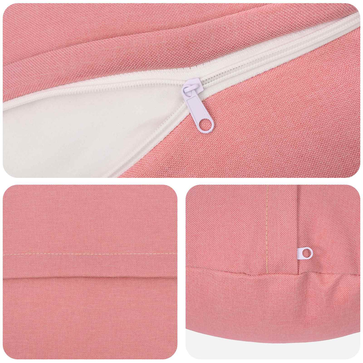 vidaXL Cushion with Pillow HEERLEN 6 pcs Pink Fabric 5