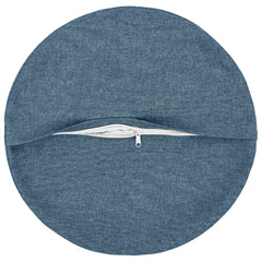 vidaXL Cushion with Pillow HEERLEN 6 pcs Jeans Blue Fabric 4