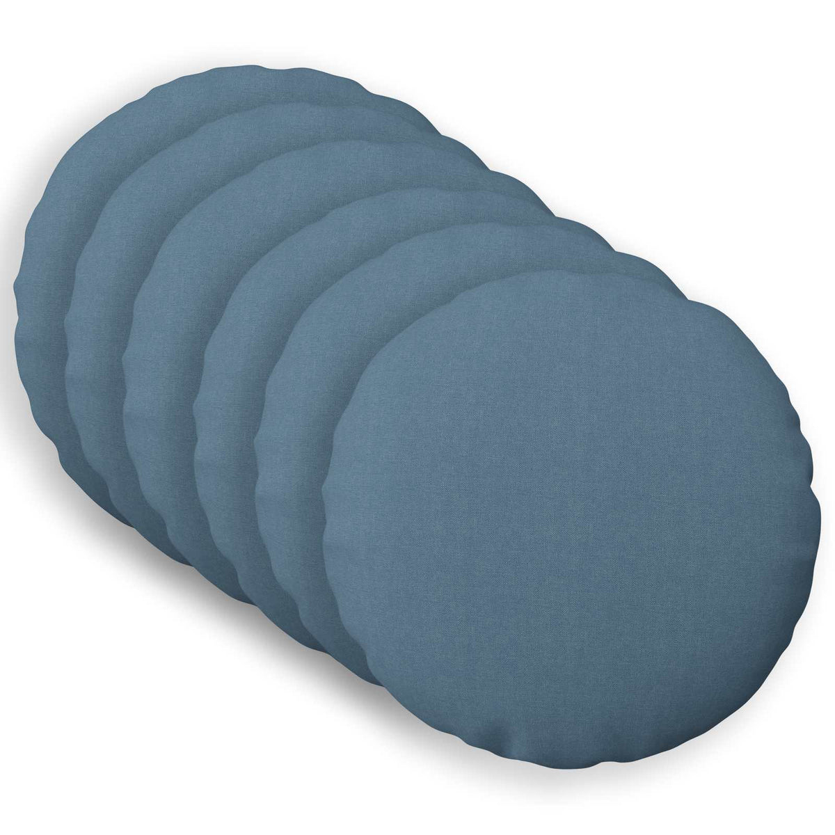 vidaXL Cushion with Pillow HEERLEN 6 pcs Jeans Blue Fabric 2