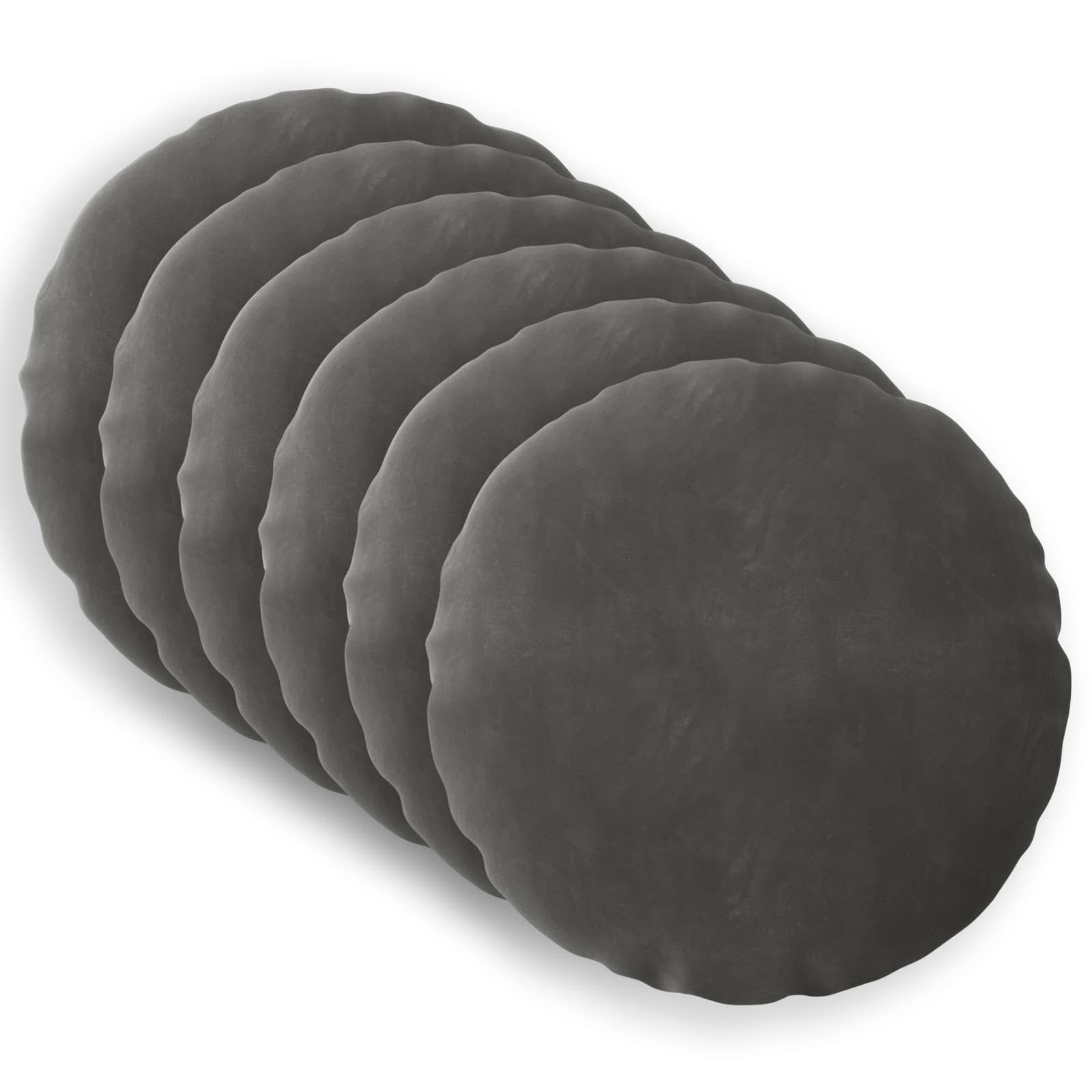 vidaXL Cushion with Pillow HEERLEN 6 pcs Dark Grey Velvet 2