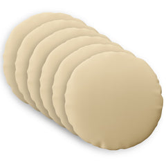 vidaXL Throw Pillow 6 pcs HEERLEN Beige Dia. 40 cm Polyester 2