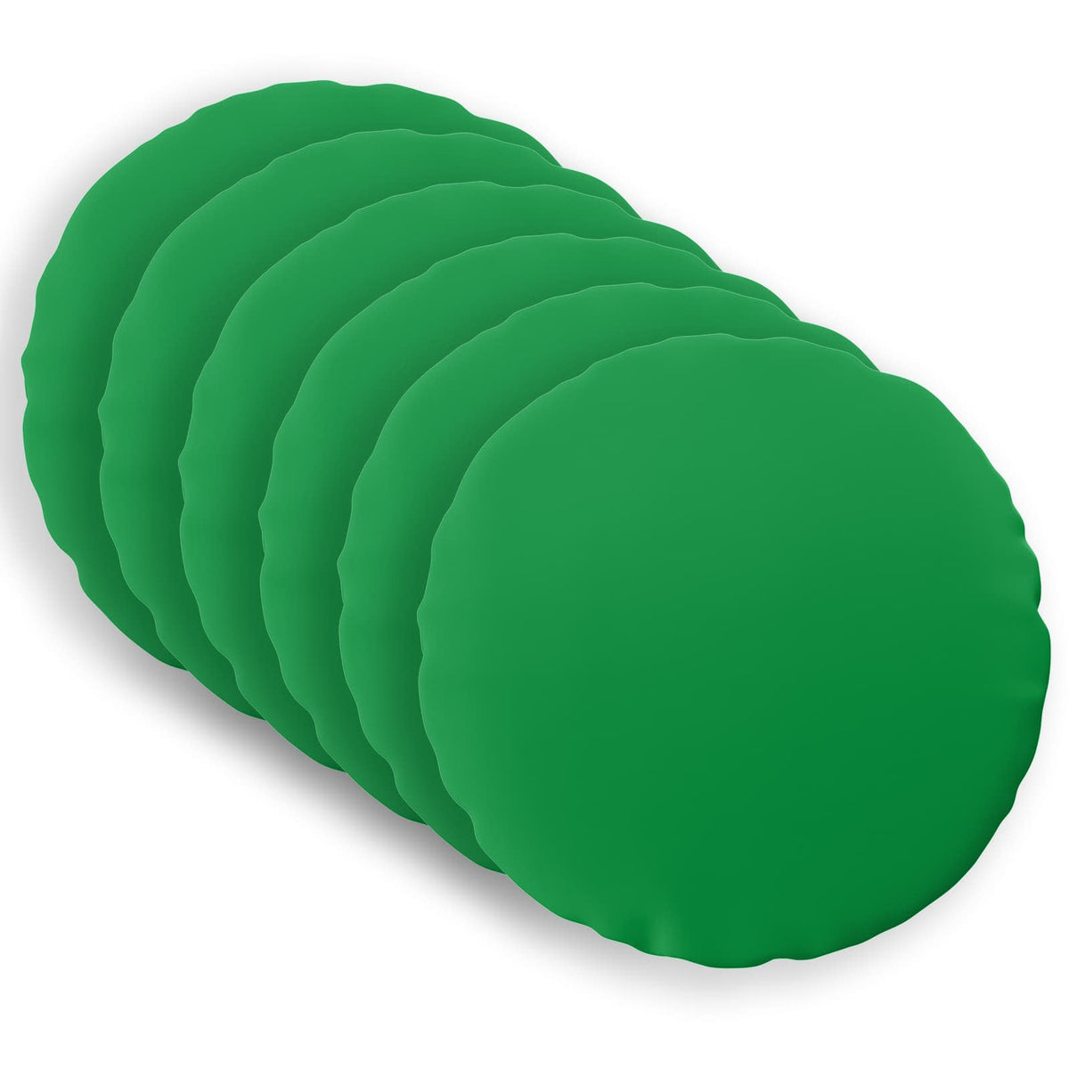 vidaXL Throw Pillow 6 pcs HEERLEN Green Dia. 40 cm Polyester 2
