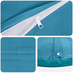 vidaXL Throw Pillow 6 pcs HEERLEN Light Blue Dia. 40 cm Polyester 6