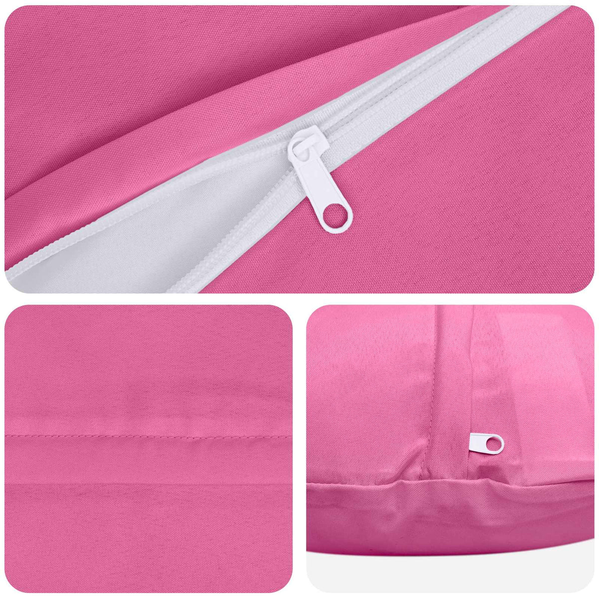 vidaXL Throw Pillow 6 pcs HEERLEN Pink Dia. 40 cm Polyester 6