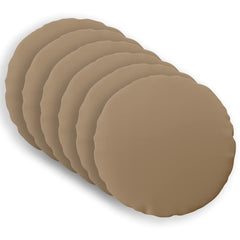 vidaXL Throw Pillow 6 pcs HEERLEN Taupe Dia. 40 cm Polyester 2