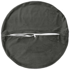 vidaXL Cushion with Pillow HEERLEN 2 pcs Dark Grey Velvet 4