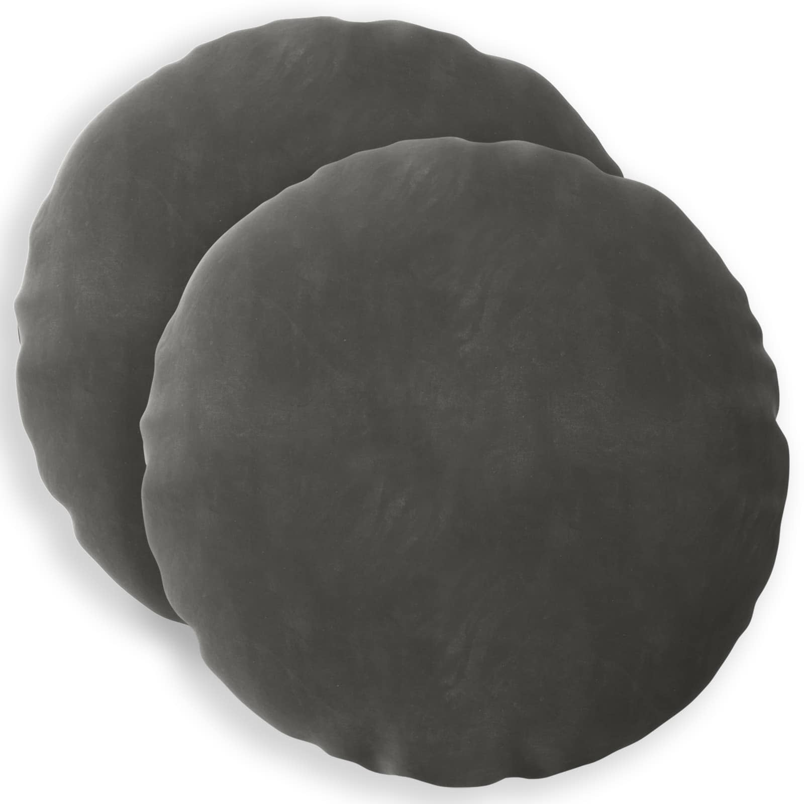 vidaXL Cushion with Pillow HEERLEN 2 pcs Dark Grey Velvet 2