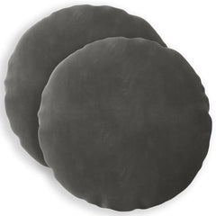 vidaXL Cushion with Pillow HEERLEN 2 pcs Dark Grey Velvet 2