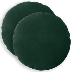 vidaXL Cushion with Pillow HEERLEN 2 pcs Dark Green Velvet 2