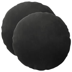vidaXL Cushion with Pillow HEERLEN 2 pcs Black Velvet 2