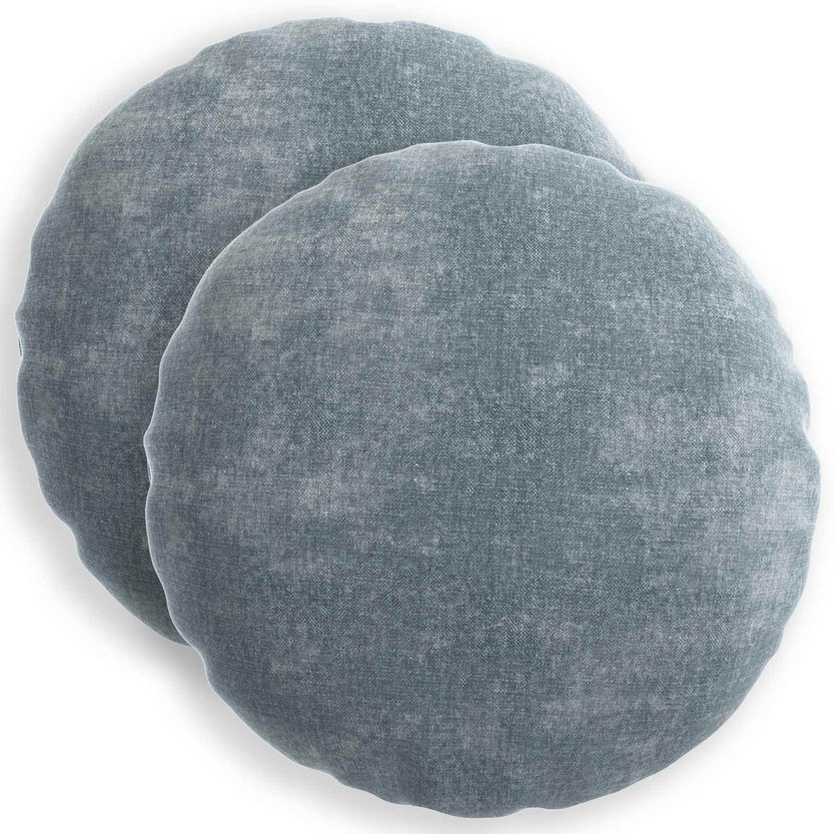vidaXL Throw Pillow 2 pcs HEERLEN Light Blue Dia. 60 cm 2