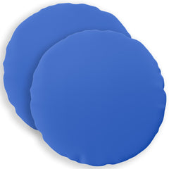 vidaXL Throw Pillow 2 pcs HEERLEN Royal Blue Dia. 60 cm Polyester 2